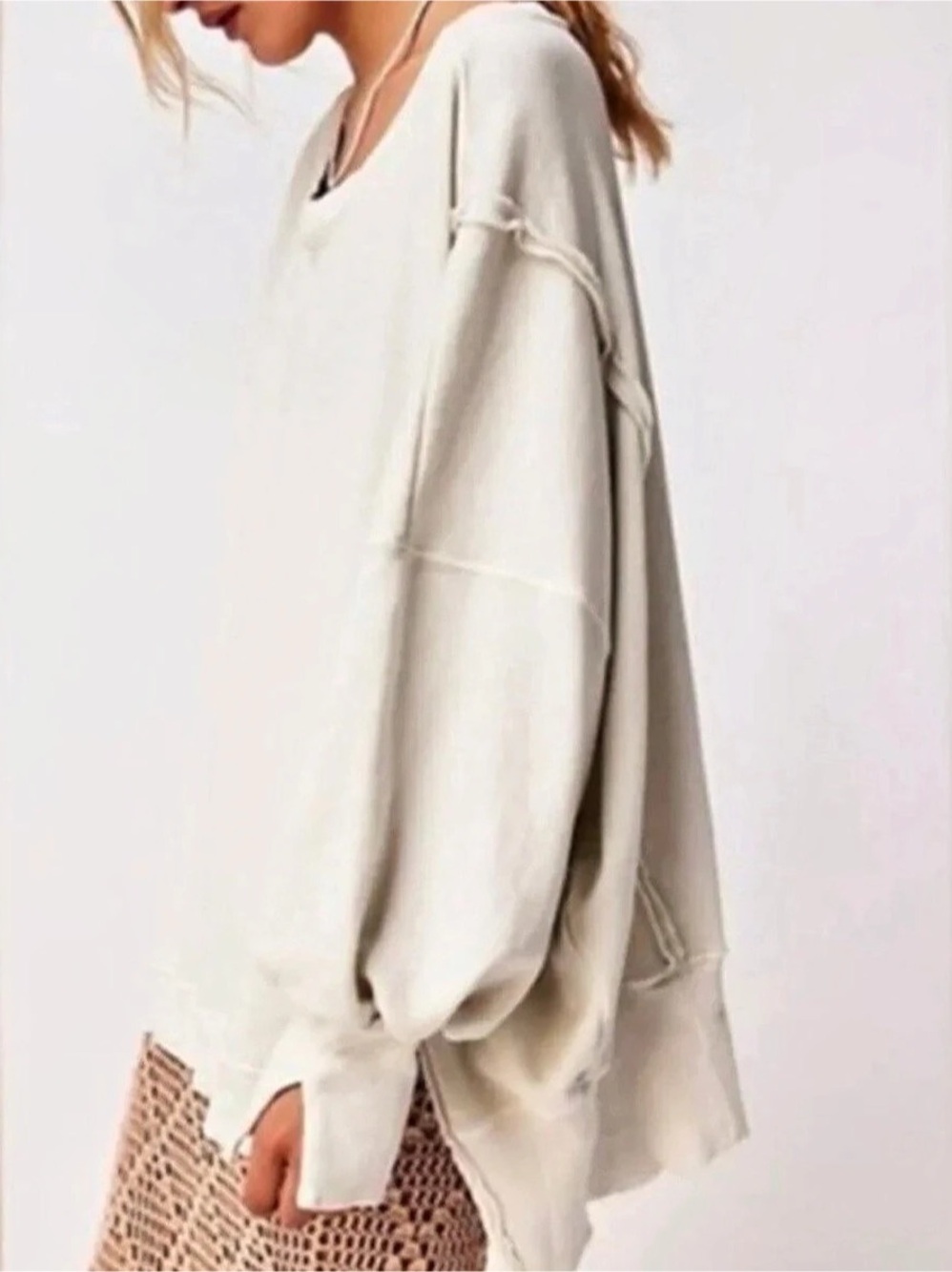 We The Free Camden Top in Cream Size Small